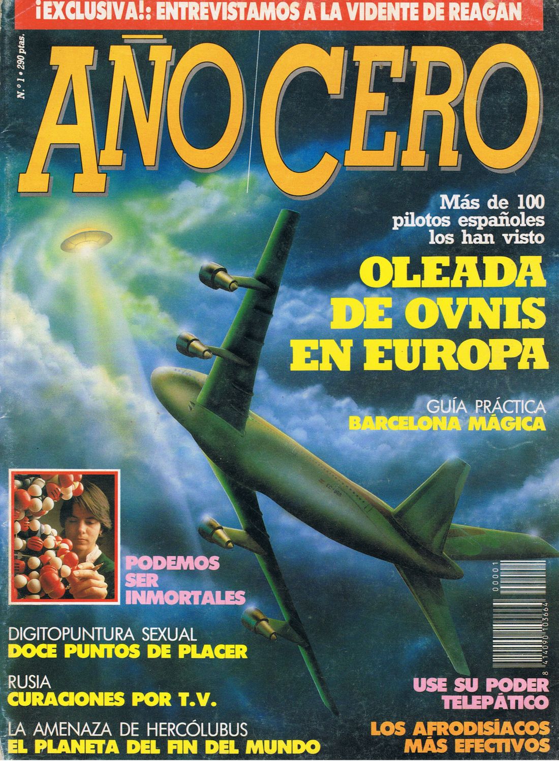 Portada del número 1 de Año Cero, agosto de 1990