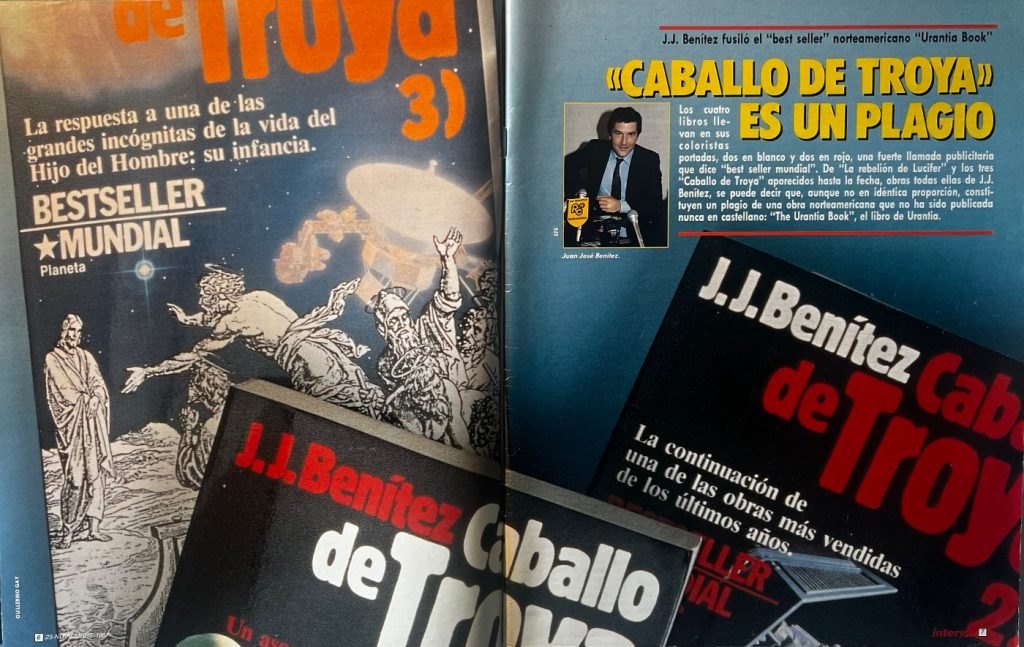 Primer artículo de Interviú, noviembre de 1987: «Caballo de Troya es un plagio»