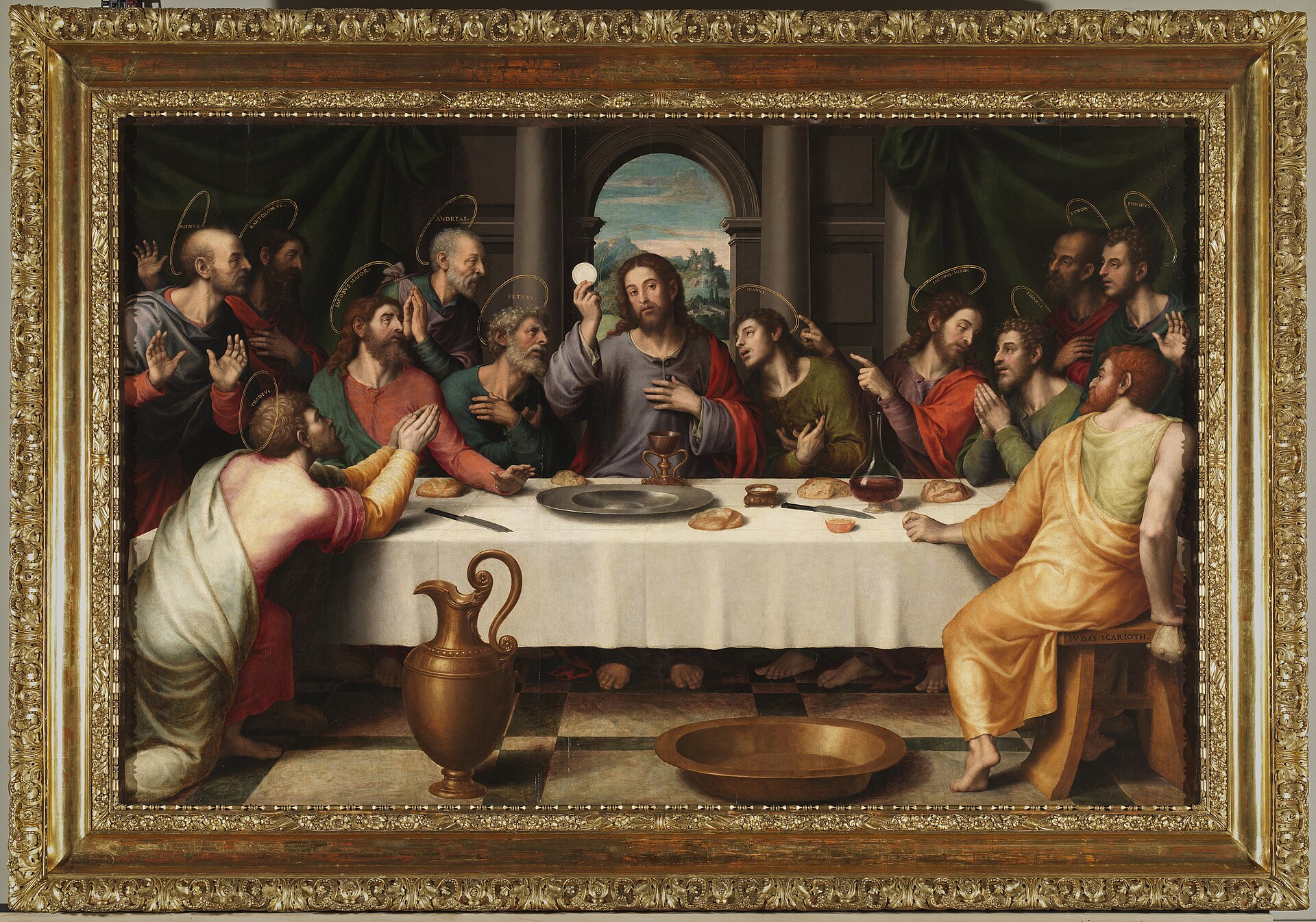 La Última Cena, de Juan de Juanes, en el Museo del Prado